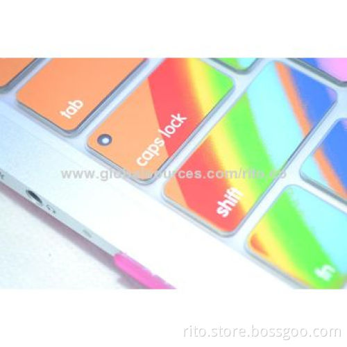 New Colorful Design Silicone Keyboard Protector for Macbook Pro13"